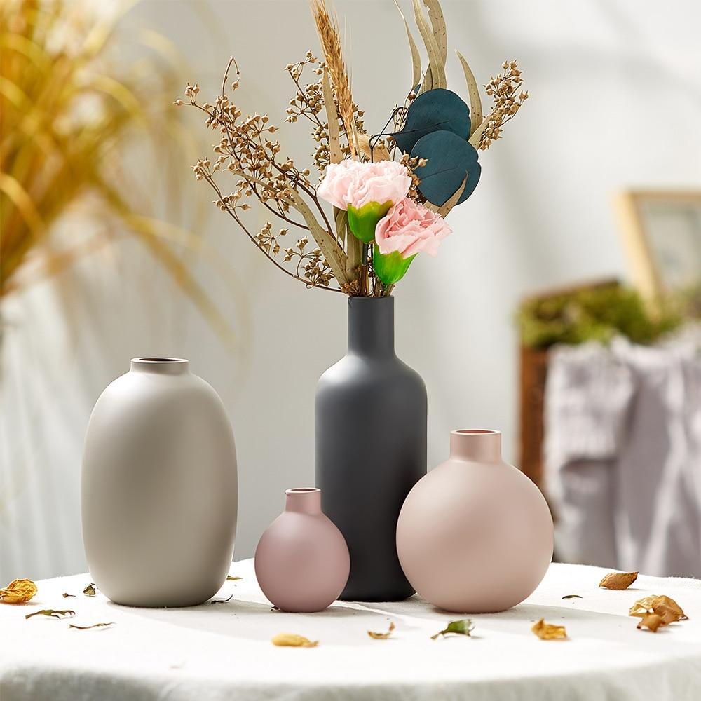 Shop 200001438 Stone Cuba Vases Set (Available with pre made artificial bouquets) Mademoiselle Home Decor