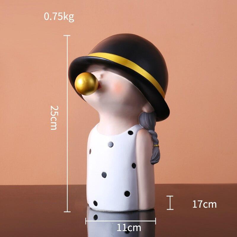 Shop 200042147 Black Tikka Sculpture Mademoiselle Home Decor