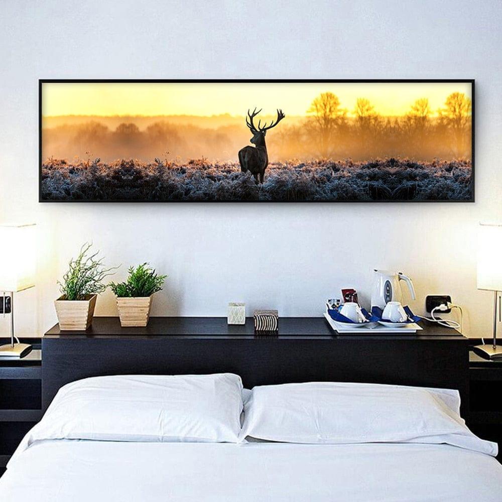 Shop 0 Elegant Poetry Modern Landscape Paintings Art Forest Trees Banner Canvas Painting Art Print Poster Wall Paintings Bedroom Decor Mademoiselle Home Decor