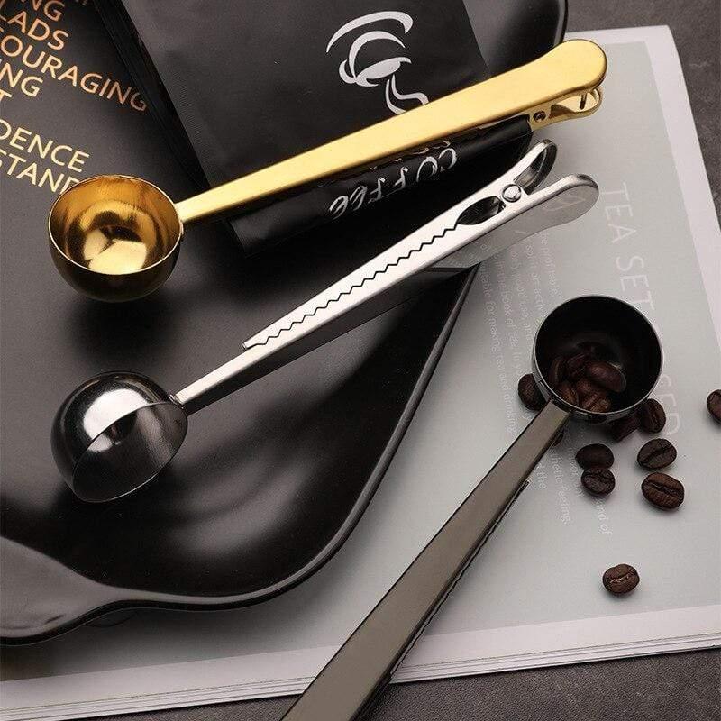 Shop 0 Two-in-one 15ML Stainless Steel Sealed Clip Coffee Spoon Kitchen Tool Baking Scale Spoon Seasoning Spoon Milk Powder Spoon Mademoiselle Home Decor