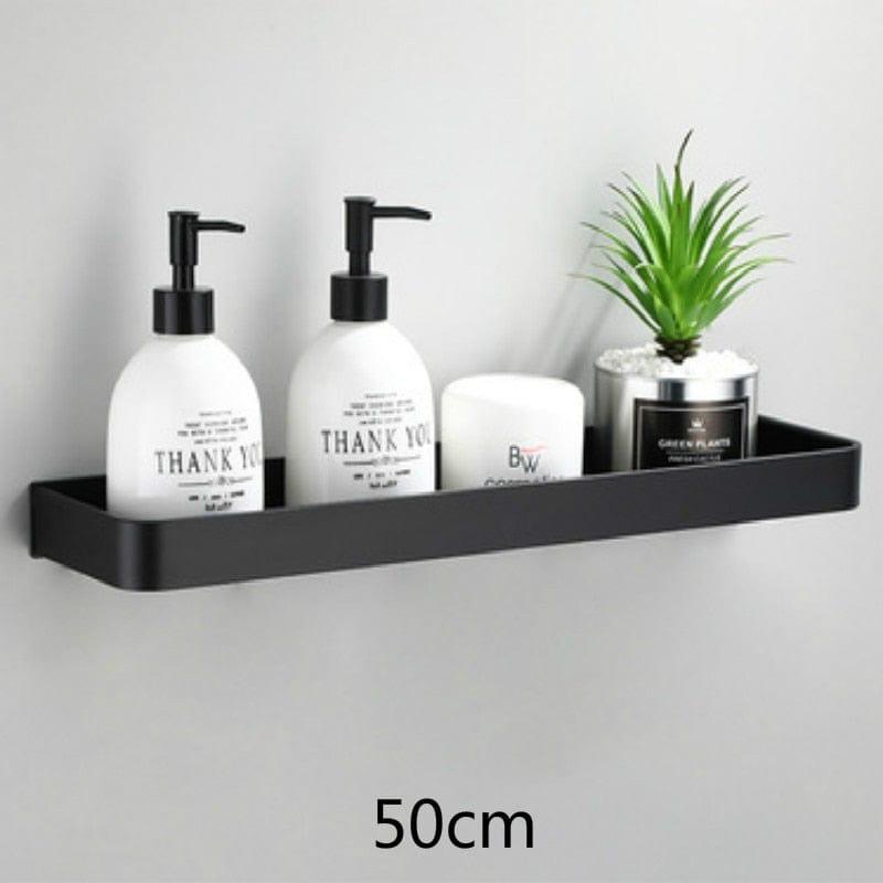 Shop 0 50cm Black Tusaud Bathroom Storage Shelf Mademoiselle Home Decor
