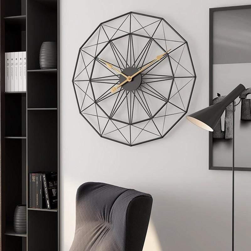 Shop 0 50cm Retro Nordic Type Iron Art Large Silent Hanging Wall Clock Mute Hanger Clocks Home Living Room Bedroom Decor New CNIM Hot Mademoiselle Home Decor