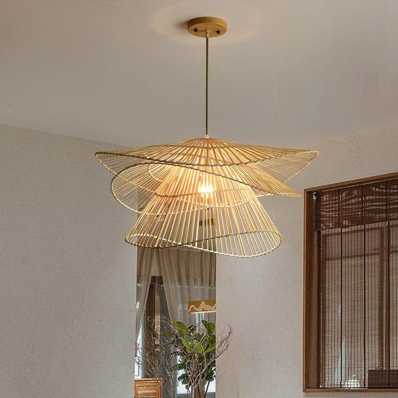 Shop 0 Hand Knitted Bamboo Woven Chandelier Vintage Style Living Room Dining Room Bedroom Study Ceiling Bamboo Led Hanging Lamps Mademoiselle Home Decor