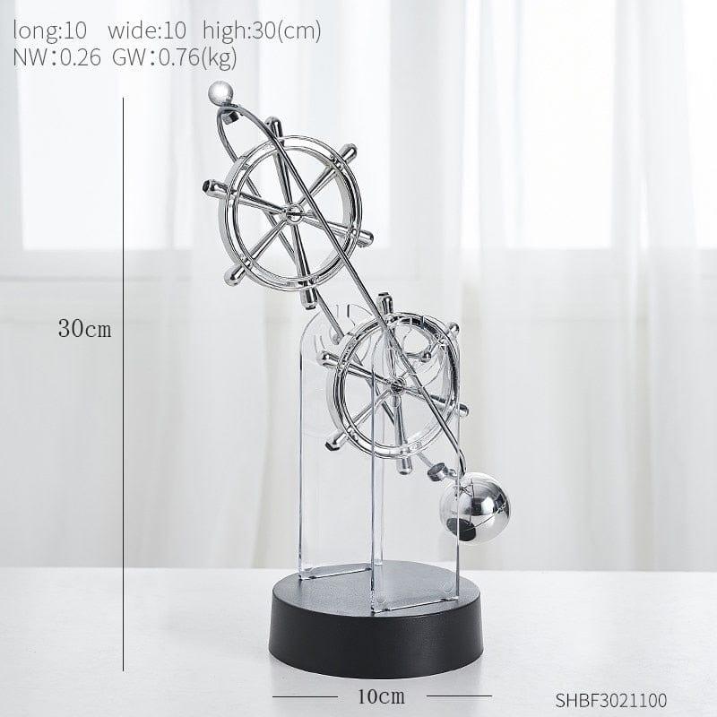 Shop 0 Double rudder Modern Perpetual Motion Machine Newton's Pendulum Physics Teaching Supplies Science Home Decor Creative Office Desk Decor Gifts Mademoiselle Home Decor