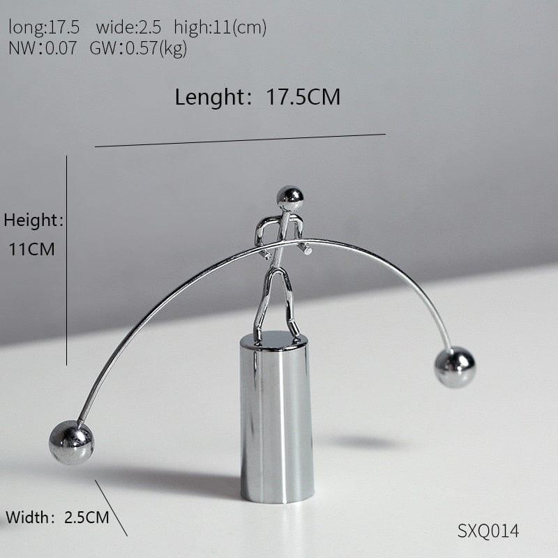 Shop 0 Balanced people-A Modern Perpetual Motion Machine Newton's Pendulum Physics Teaching Supplies Science Home Decor Creative Office Desk Decor Gifts Mademoiselle Home Decor