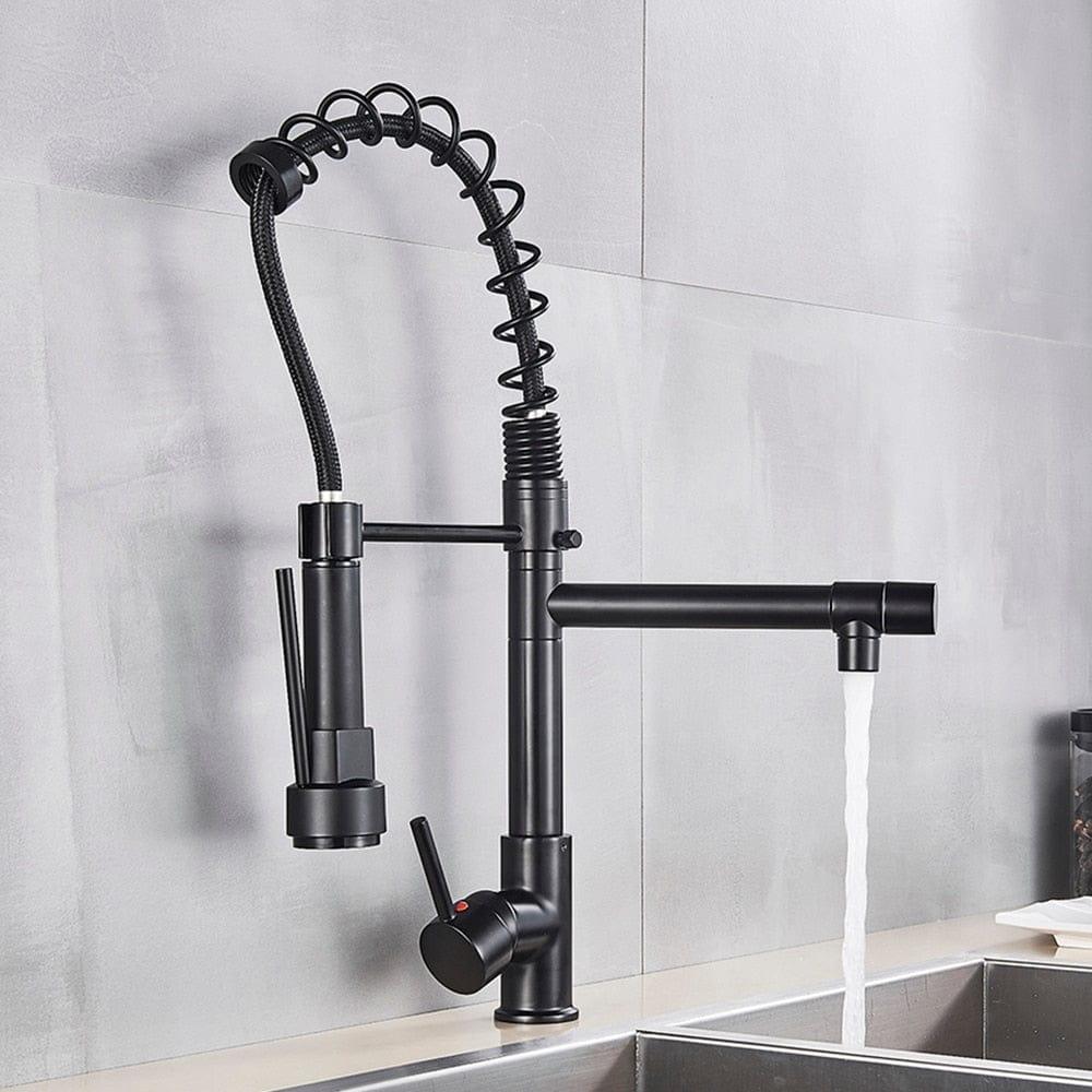 Shop 0 Uythner Brass Kitchen Faucet Vessel Sink Mixer Tap Spring Dual Swivel Spouts Hot and Cold Water Mixer Taps Bathroom Faucets Mademoiselle Home Decor