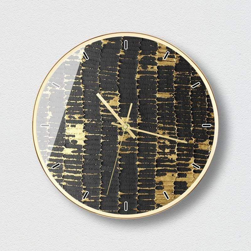 Shop 0 C / 12 inch Living Room Gold Wall Clock Creative Nordic Personality Silent Watches Gold Black Unique Gifts Home Decoration Accessories C5T78 Mademoiselle Home Decor