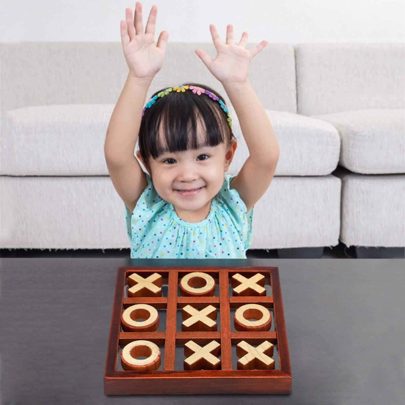 Shop 0 Brown wooden tic tac toe Wooden Tic Tac Toe Mademoiselle Home Decor