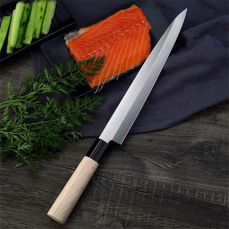 Buy Wholesale China Sushi Sashimi Knife Set, High Carbon Steel Yanagiba  Kitchen Knife , Wood Handle Japanese Knife & Sushi Knife at USD 9