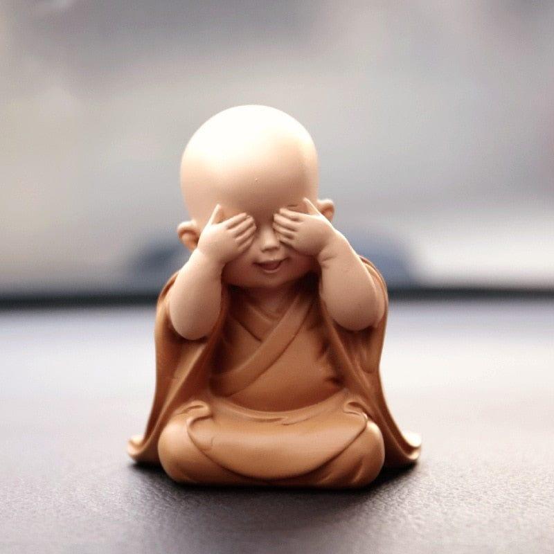 Shop 0 1034-16A Small Monk Figurines Religion Resin Crafts Desk Miniatures Decoration Ornaments Accessories Home Decor Monk Home Decoration Mademoiselle Home Decor