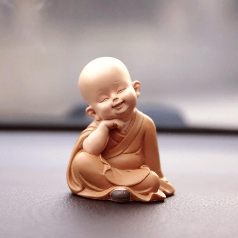 Shop 0 1034-15C Small Monk Figurines Religion Resin Crafts Desk Miniatures Decoration Ornaments Accessories Home Decor Monk Home Decoration Mademoiselle Home Decor