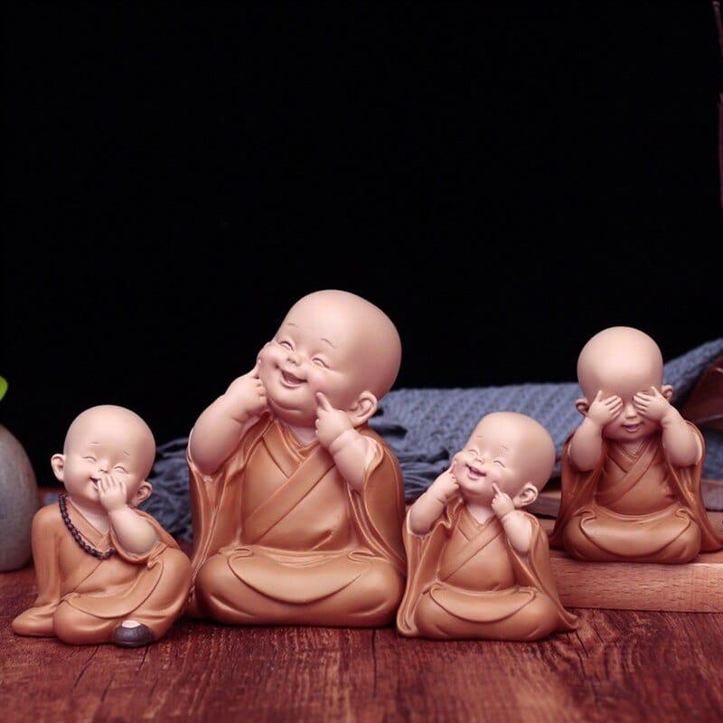 Shop 0 Small Monk Figurines Religion Resin Crafts Desk Miniatures Decoration Ornaments Accessories Home Decor Monk Home Decoration Mademoiselle Home Decor