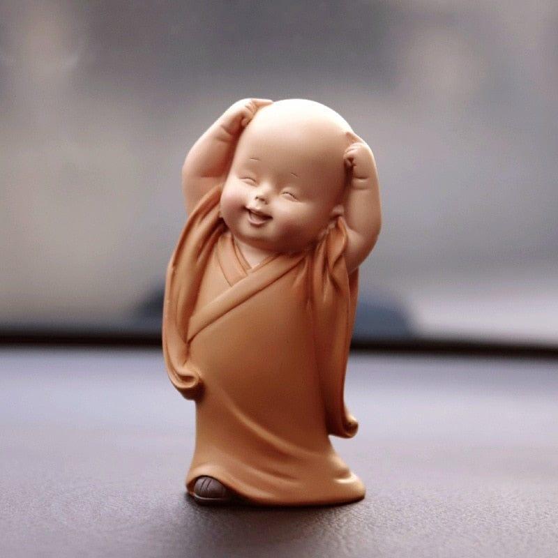 Shop 0 1034-17B Small Monk Figurines Religion Resin Crafts Desk Miniatures Decoration Ornaments Accessories Home Decor Monk Home Decoration Mademoiselle Home Decor