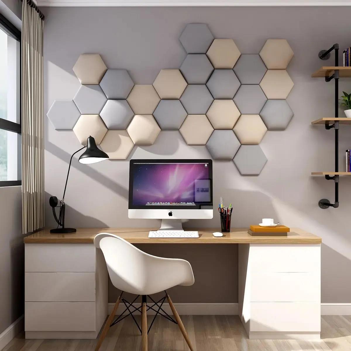 Hexagonal Self Adhesive Headboard