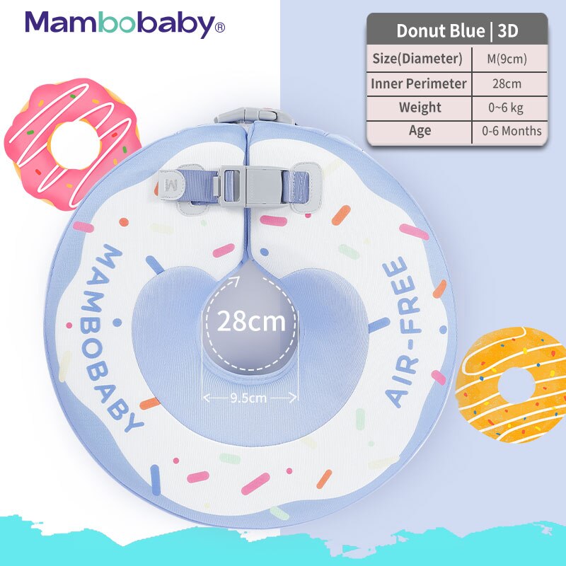 MAMBOBABY™ NON-INFLATABLE DONUT FLOAT RING SWIM TRAINER