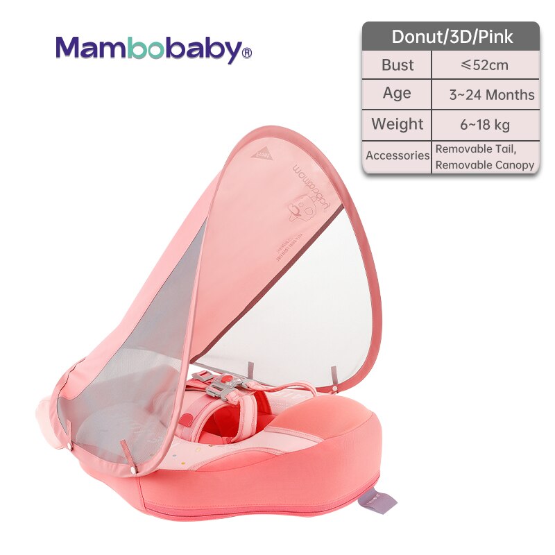 MAMBO™ BABY DONUT AIRLESS FLOAT RING WITH UPF50+ CANOPY