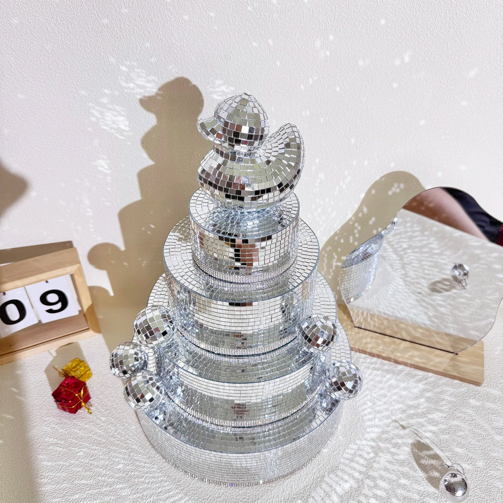 Disco Birthday Cake Decor
