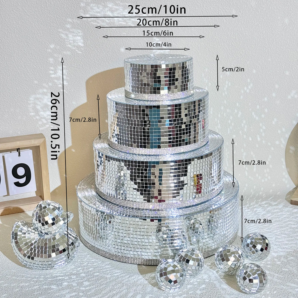 Disco Birthday Cake Decor