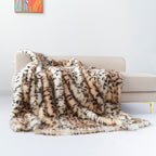 Faux Leopard Throw