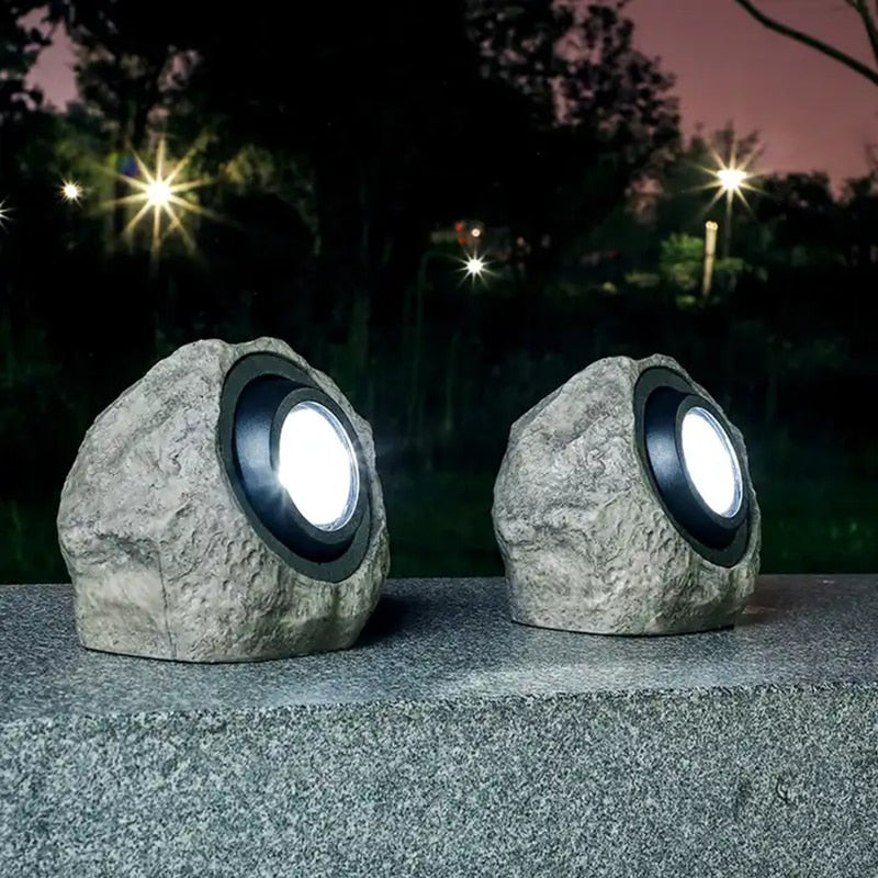 Stone Solar Outdoor Lighting