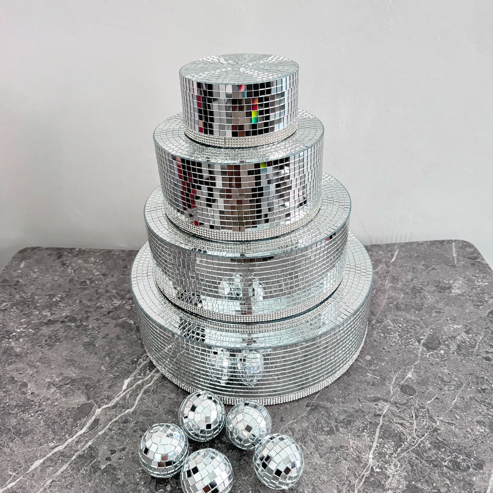 Disco Birthday Cake Decor