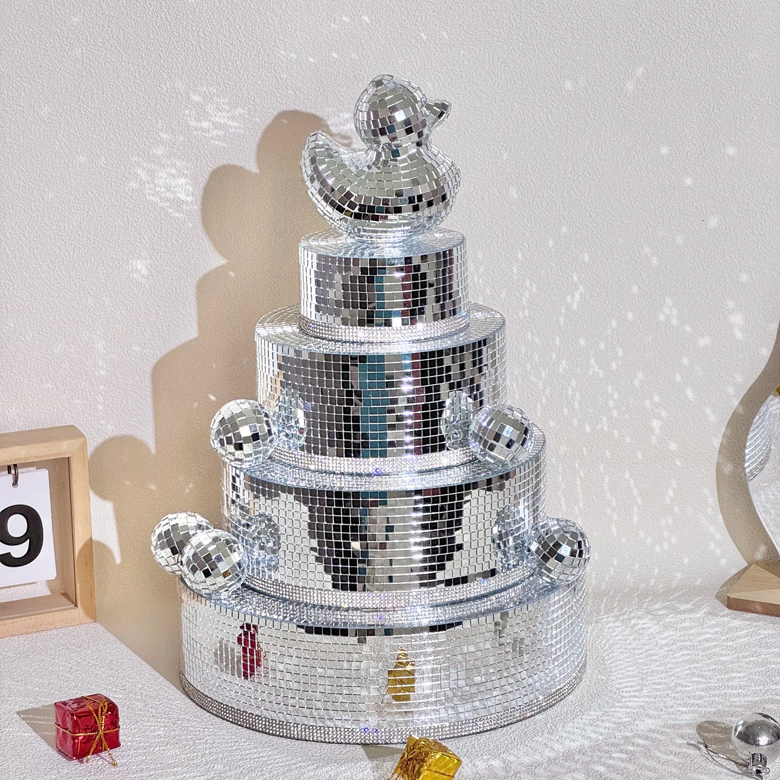 Disco Birthday Cake Decor
