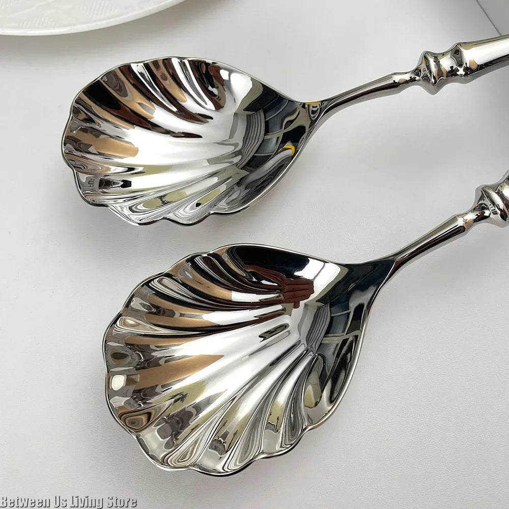 Shelly Stainless Steel Serving Spoon