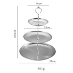 Velisse Three Tiered Stainless Steel Tray