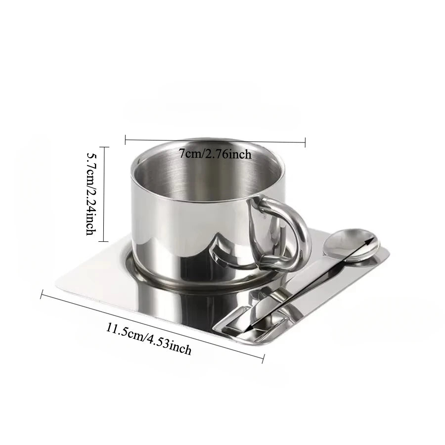 Aura Stainless Steel Mug 3pcs