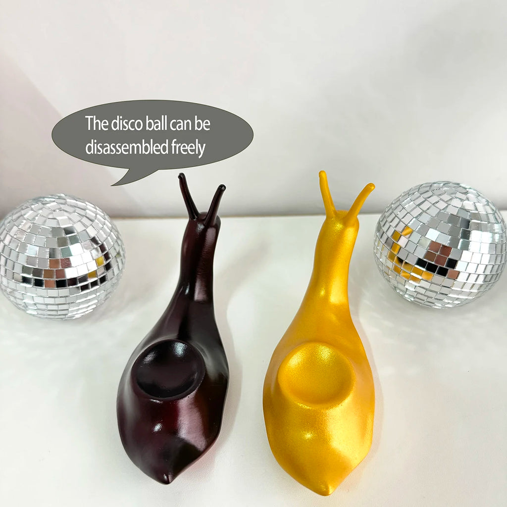 Disco Snail Decor
