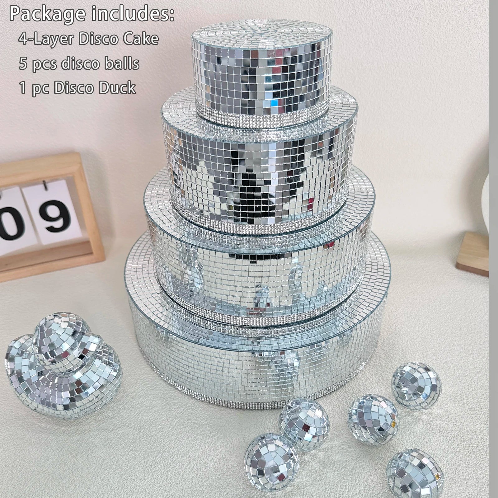Disco Birthday Cake Decor