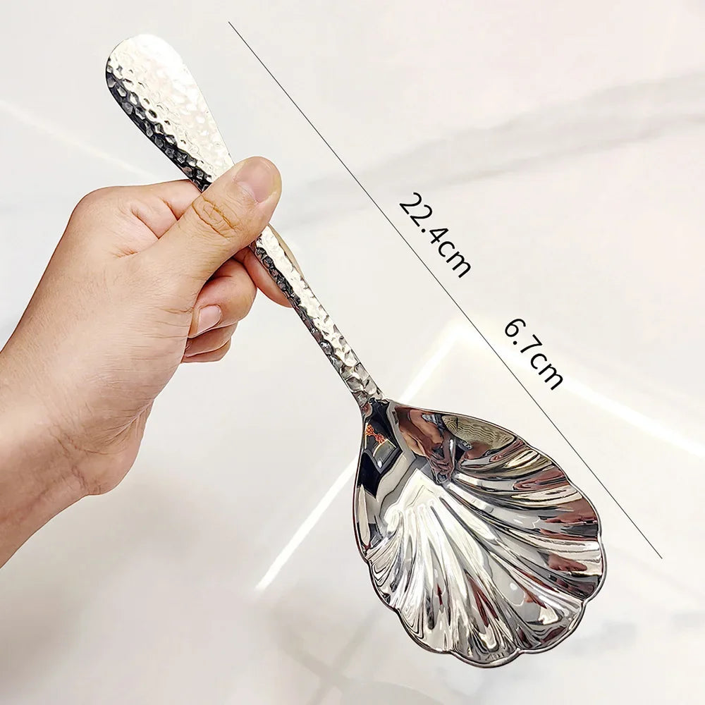 Shelly Stainless Steel Serving Spoon