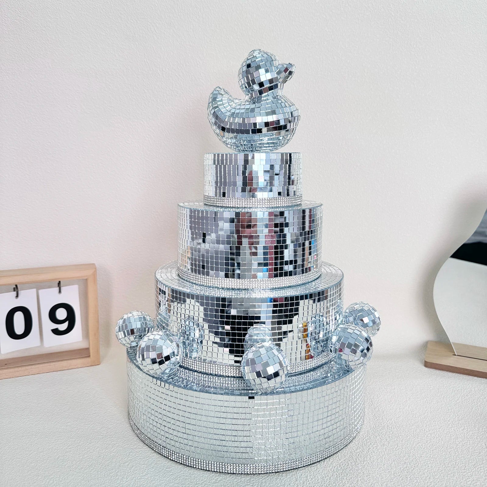 Disco Birthday Cake Decor