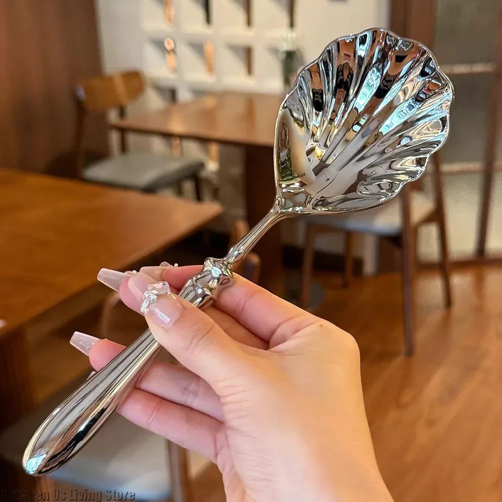 Shelly Stainless Steel Serving Spoon