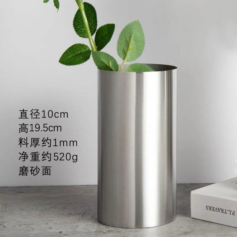 Hanae Stainless Steel Vase
