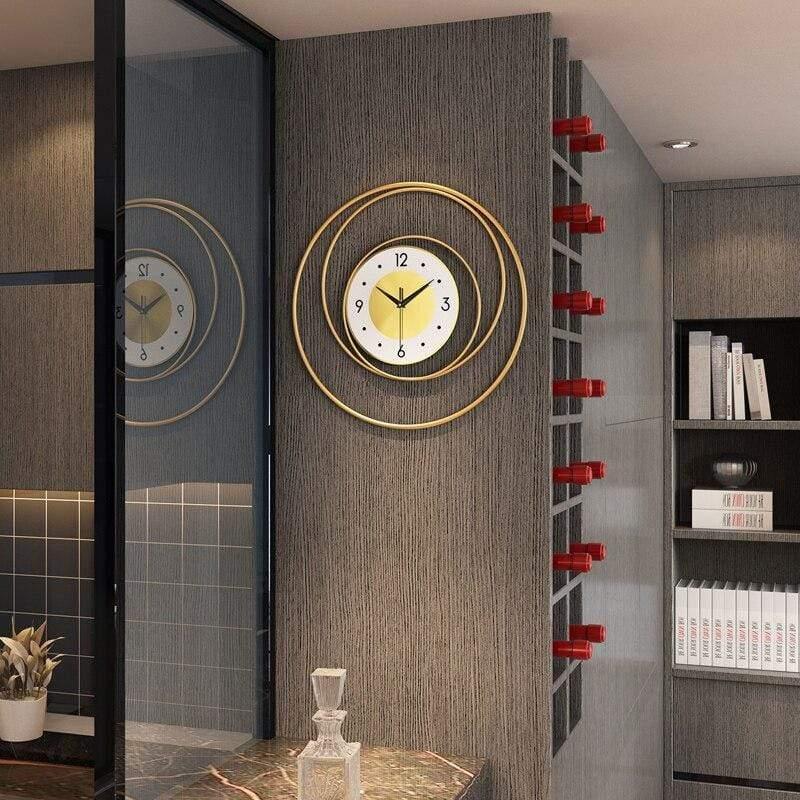 Shop 0 Gold Large Modern Wall Clocks Living Room Simple Nordic Light Luxury Creative Silent Wall Watches Living Room Decorative W6C Mademoiselle Home Decor