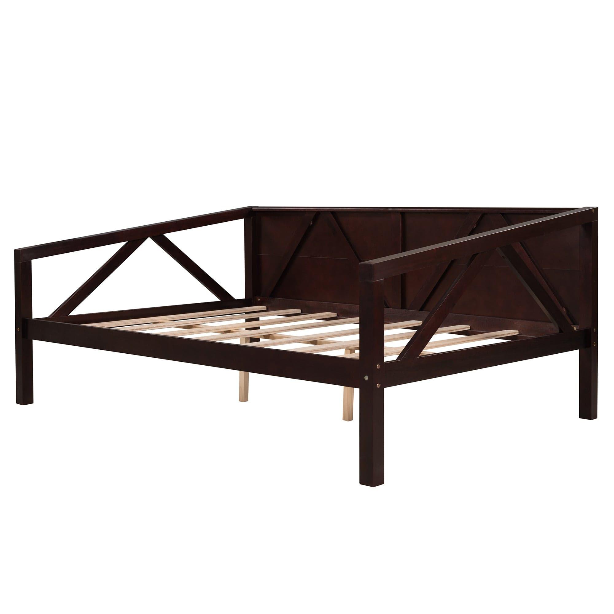 Shop Full size Daybed, Wood Slat Support, Espresso Mademoiselle Home Decor
