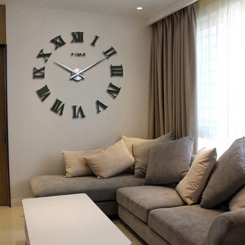 Shop 0 Special Offer 3d Big Acrylic Mirror Wall Clock Diy Quartz Watch Still Life Clocks Modern Home Decoration Living Room Stickers Mademoiselle Home Decor