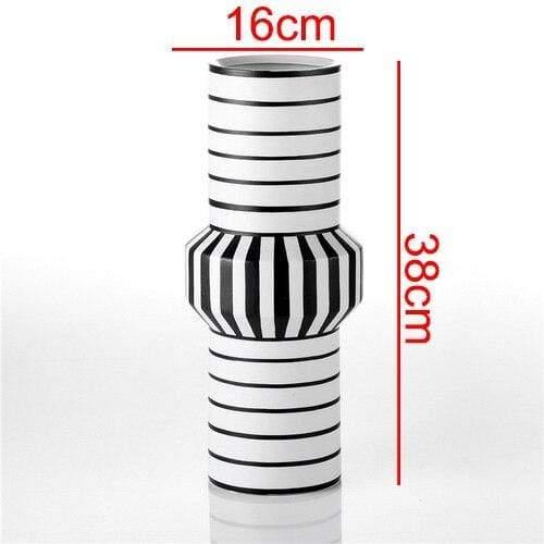 Shop 0 D Creative Black and White Ceramic Vase Flower Arrangement Room Dining Table Crafts Decorative Art Irregular Vase Home Decoration Mademoiselle Home Decor