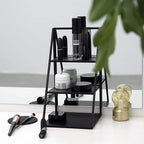 Shop 0 SWEETGO 3 Layers Storage Racks for Makeup/Sundries/Perfume Table Black Metal Cupcake Holder 31*17cm Dressing Home Decoration Mademoiselle Home Decor
