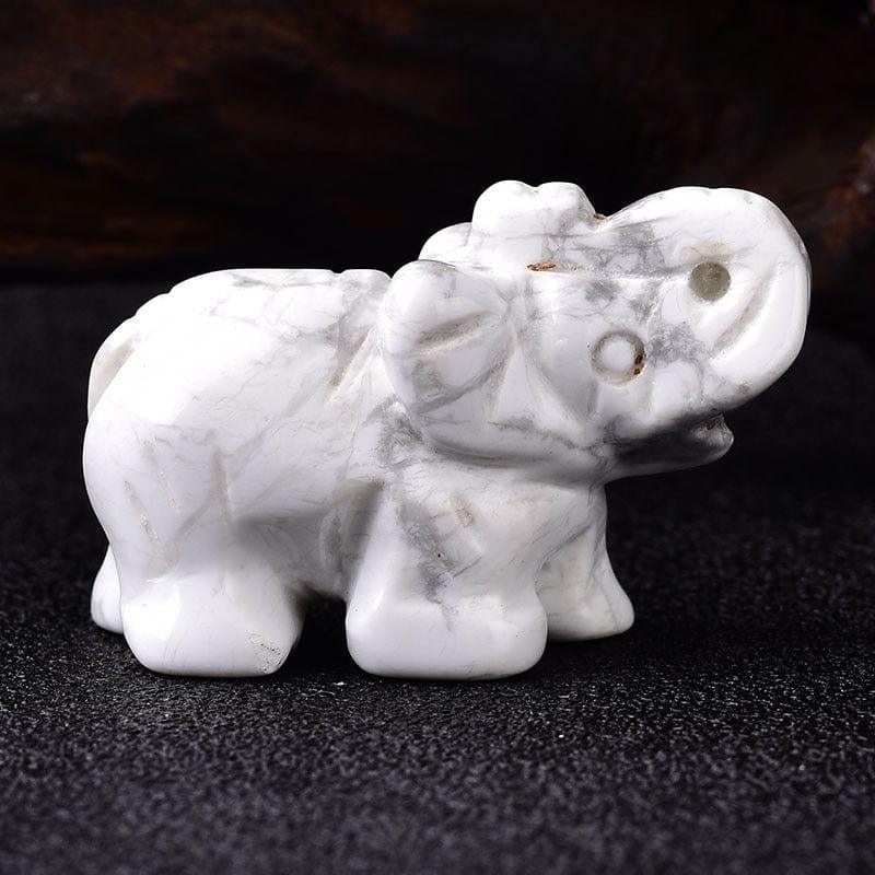Shop 0 White Turquoise 1PC Natural Crystal Rose Quartz Elephant Amethyst Obsidian Animals Stone Crafts Small Decoration Home Decor Christmas Present Mademoiselle Home Decor