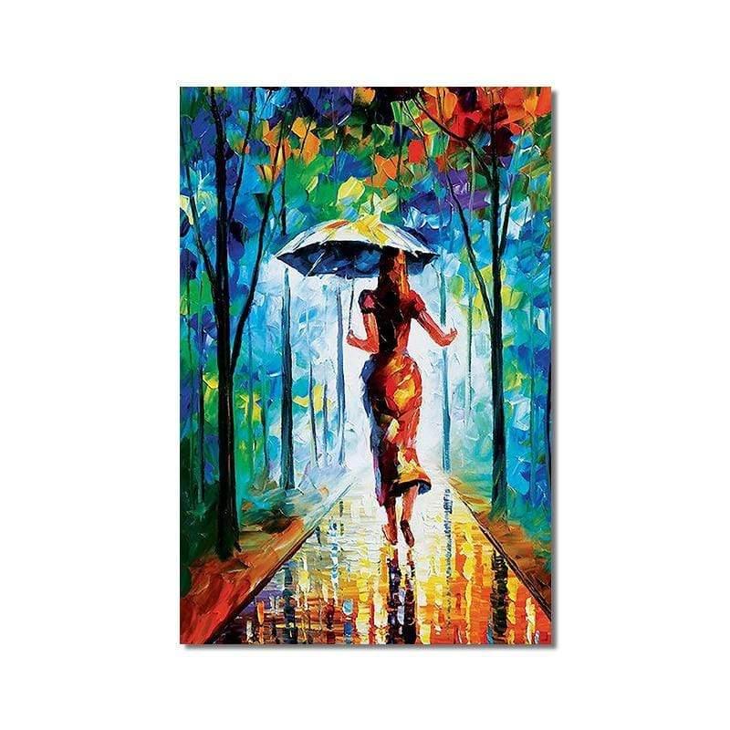 Shop 0 20x30cm no frame / WX 61-2 Abstract Landscape Wall Art Canvas Paintings Posters and Prints Forest Street Rainy Pictures for Living Rome Home Cuadros Decor Mademoiselle Home Decor