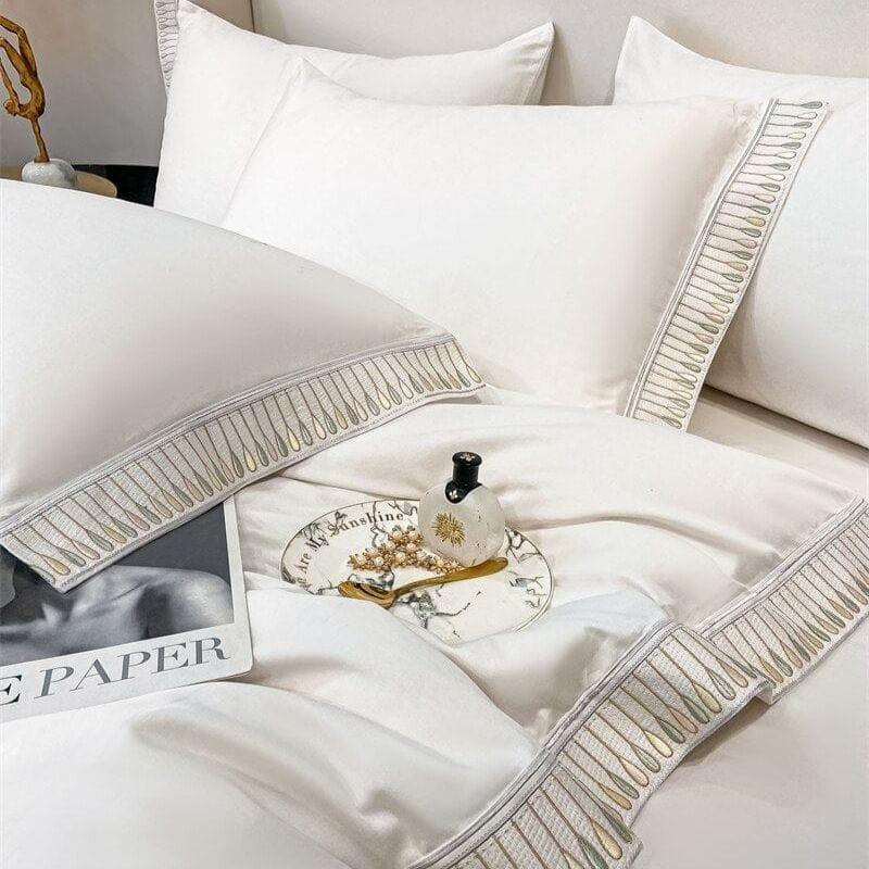 Shop 0 Amalfi Egyptian Cotton Embroidery Duvet Set Mademoiselle Home Decor