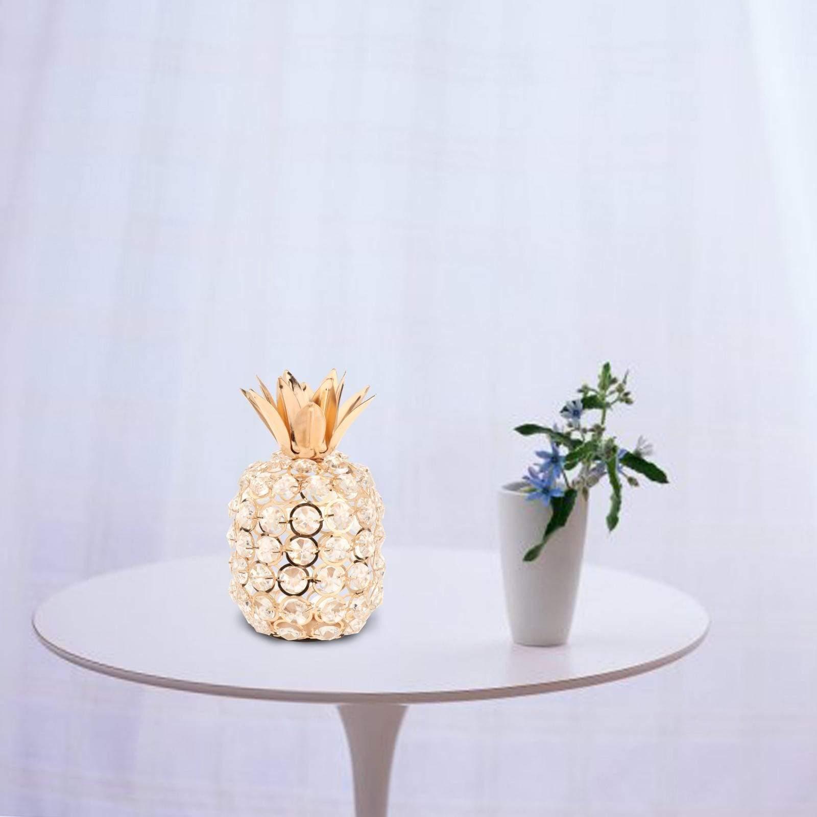Shop 0 3D Cut Crystal Rhinestone Pineapple Ornament Handmade Tabletop Home Decor Mademoiselle Home Decor