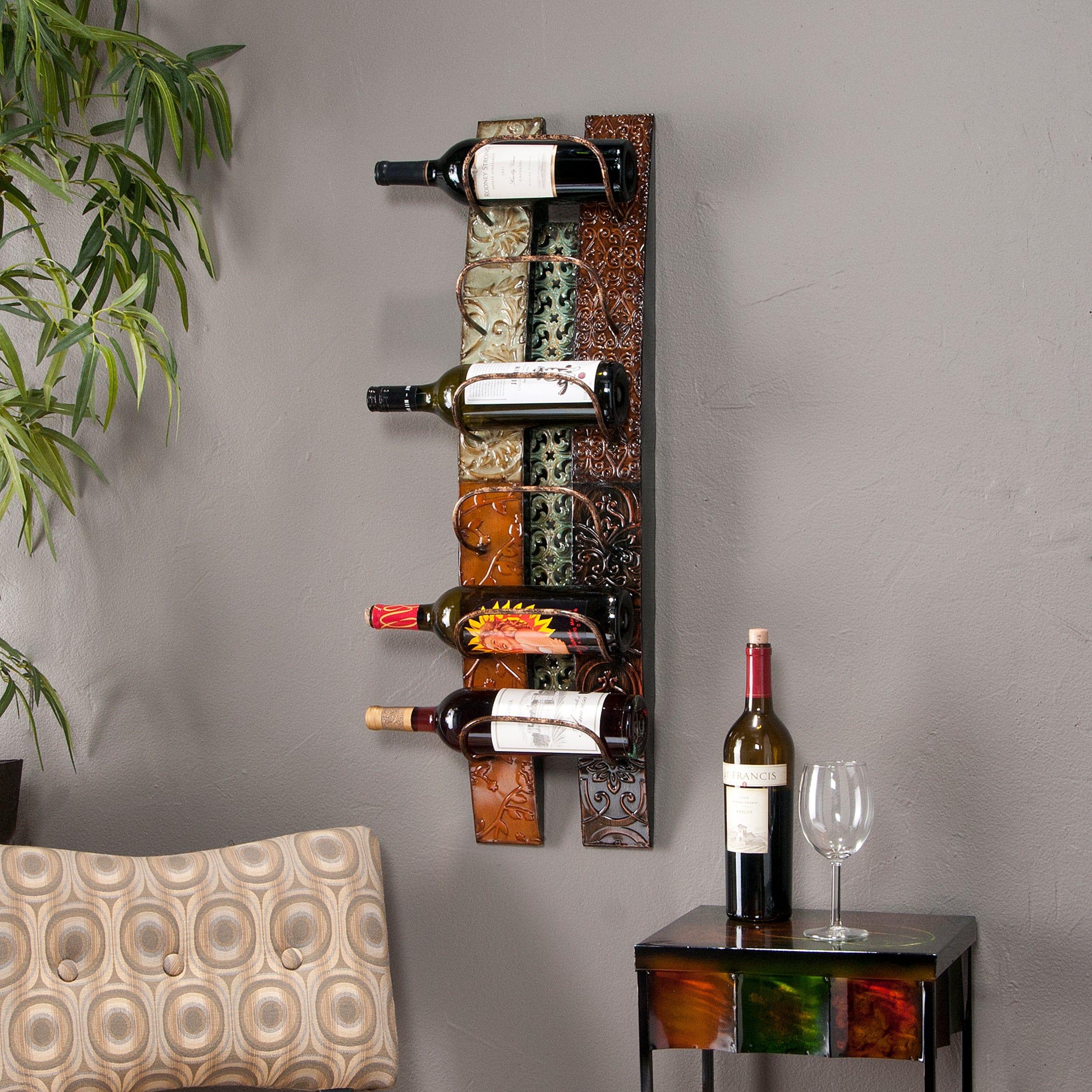 Shop Adriano Wall-Mount Wine Storage Mademoiselle Home Decor