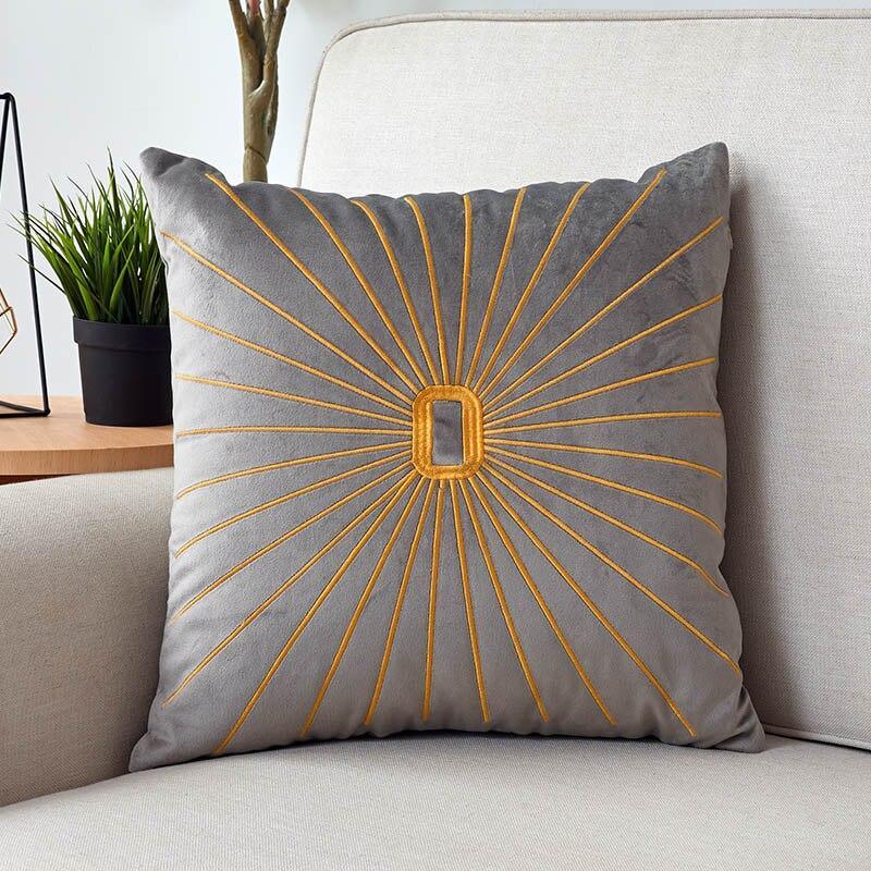Shop 0 45x45cm / Gray Antione Cushion Cover Mademoiselle Home Decor