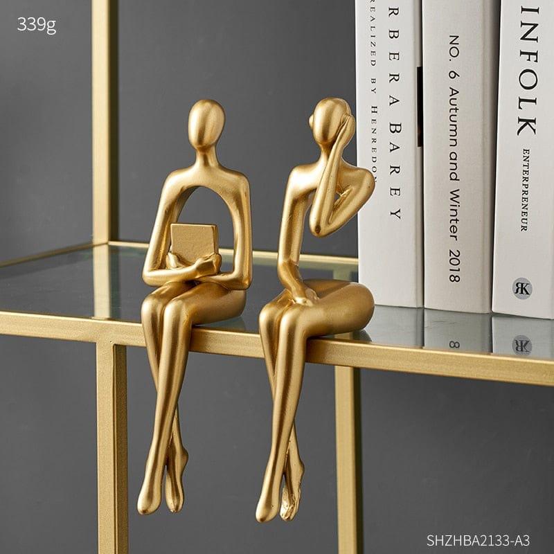 Shop 0 Modern Resin Family Figurines Home Decoration Accessories Souvenir Statue Creative Bookshelf Office Desk Decor Birthday Gifts Mademoiselle Home Decor