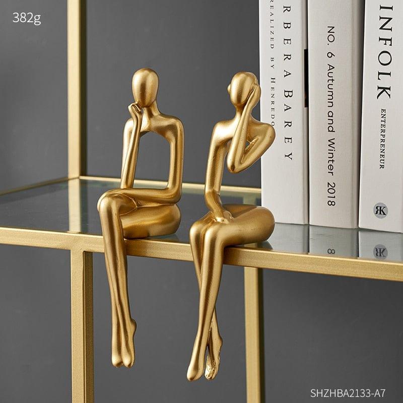 Shop 0 Modern Resin Family Figurines Home Decoration Accessories Souvenir Statue Creative Bookshelf Office Desk Decor Birthday Gifts Mademoiselle Home Decor