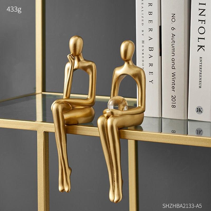 Shop 0 Modern Resin Family Figurines Home Decoration Accessories Souvenir Statue Creative Bookshelf Office Desk Decor Birthday Gifts Mademoiselle Home Decor