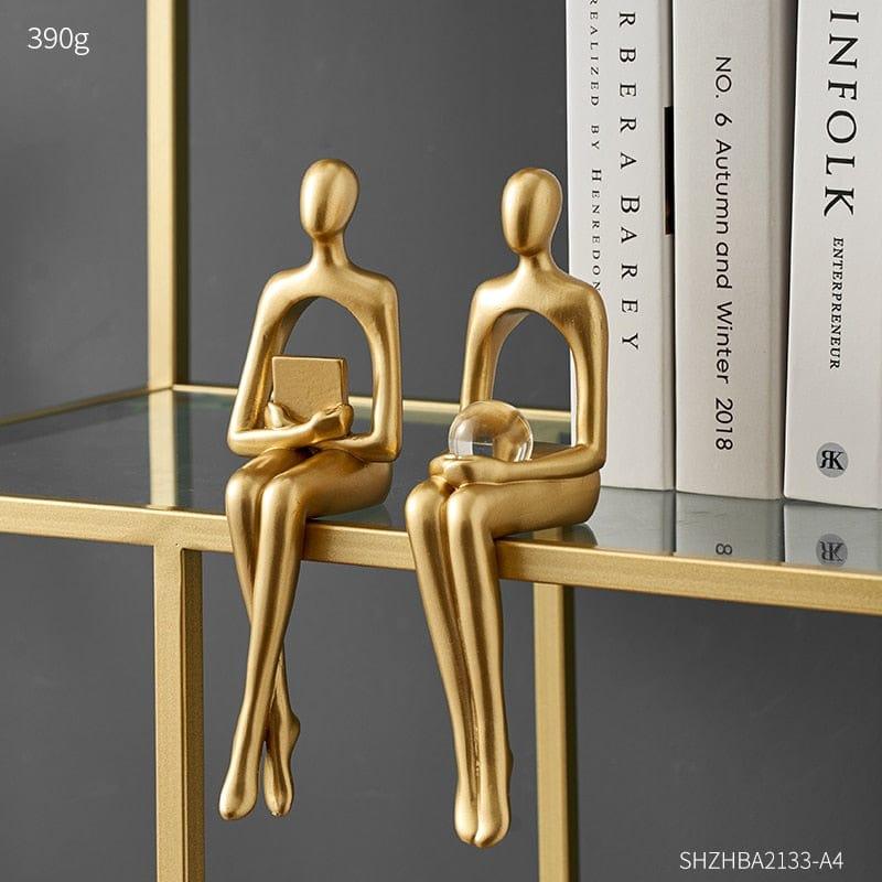 Shop 0 Modern Resin Family Figurines Home Decoration Accessories Souvenir Statue Creative Bookshelf Office Desk Decor Birthday Gifts Mademoiselle Home Decor